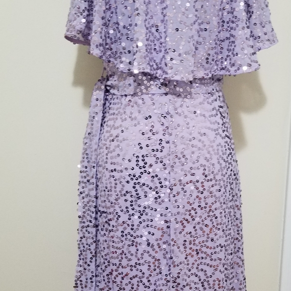 Sequin Cape midi Dress - Picture 9 of 10